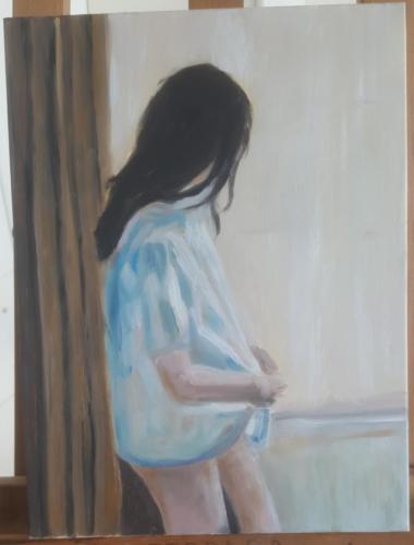 Maria FERRARA Al mattino. Olio su tela 30x40 (1)