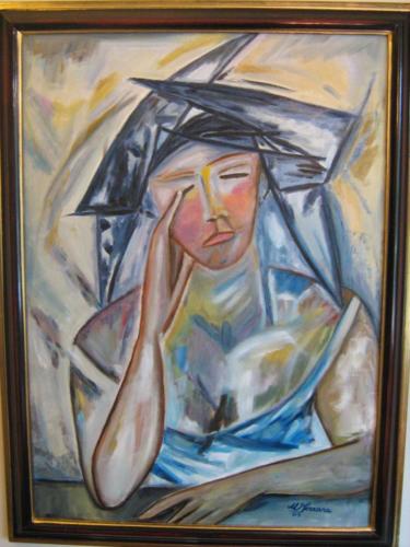 Maria FERRARA Sensazioni. Olio su tela 50x70